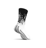 SOXPro Padel Grip Socks — White/Black, L (EU 47-52)