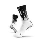 SOXPro Padel Grip Socks — White/Black, L (EU 47-52)