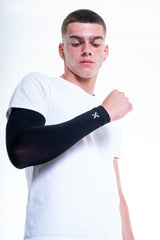 GEARXPro Arm Sleeve Compression — White, M (30-34cm)