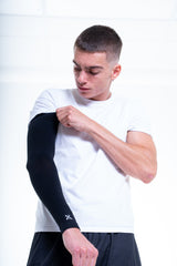 GEARXPro Arm Sleeve Compression — White, M (30-34cm)