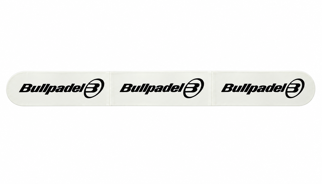 Bullpadel High Frame Racket Protector — White (Gloss)