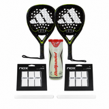 Doubles Kit — Two Rackets, Balls, Grips & Protectors