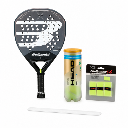 Intermediate Player Kit — Racket, Balls, Grip & Protector