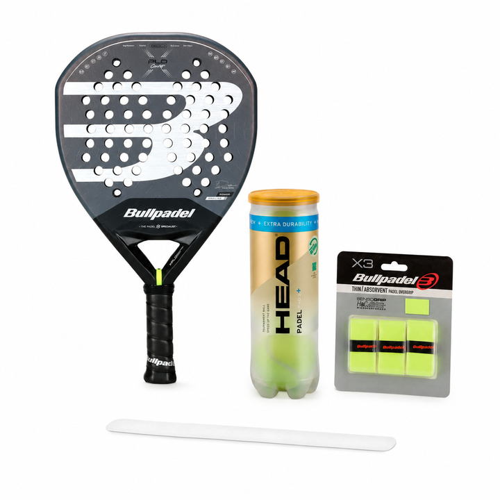 Intermediate Player Kit — Racket, Balls, Grip & Protector